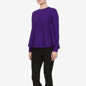 Alexander McQueen Purple Knit Sweater